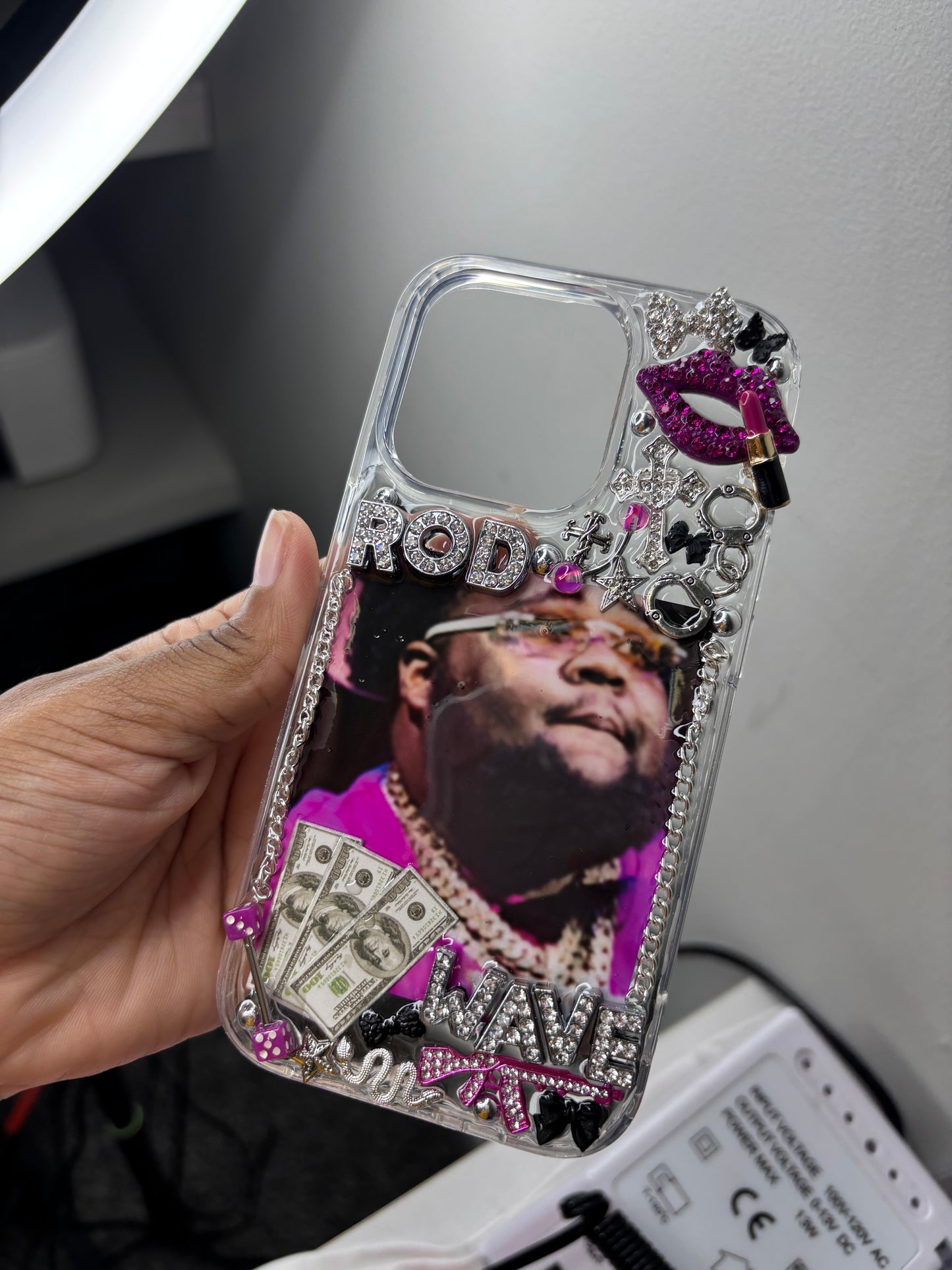 Pre-made Rod wave custom picture junk case(iPhone 14 pro)